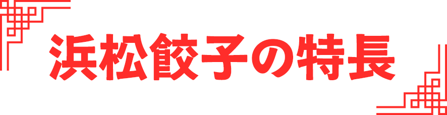 浜松餃子の特長